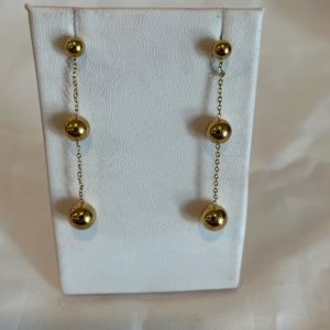 Stainless steel ball earrings